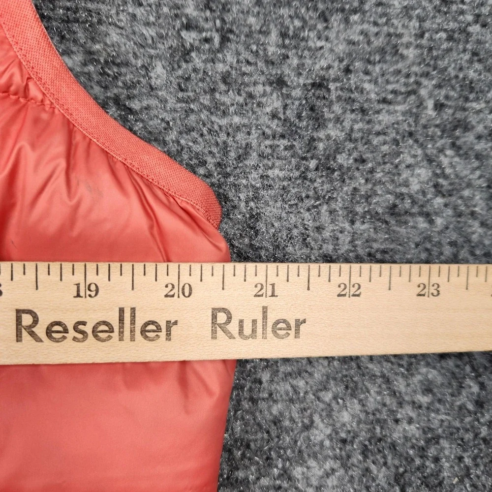 Eddie Bauer Down Vest Womens Large Pink‎ EB650 Quilted Puffer Lightweight Zip